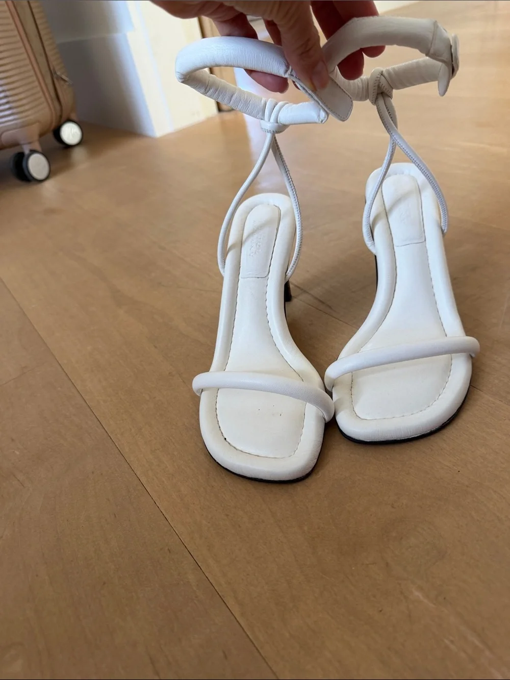 Isabel Marant White Padded Strappy Square-Toe Women's Sandals